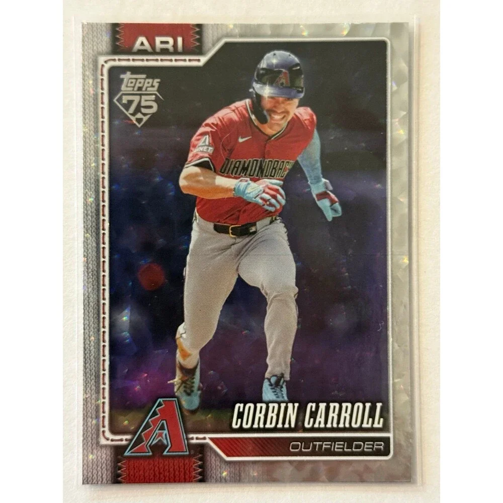 2026 Topps Series 1 - Silver Crackleboard 314 Corbin Carroll Dbacks parallel (a)